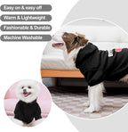 EXPAWLORER Dog Hoodies- Fall Soft and Warm Dog Sweatshirt with Leash Hole, Winter Autumn Fleece Pet Clothes with Love ME Print for Puppy,Cat, Small Medium Large Dogs