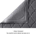 unipaws Cat Litter Trapping Mat, Litter Box Scatter Control Pad, Litter Free Floors and Urine Waterproof, Gentle on Paws, No Phthalate