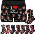 M YESCUSTOM Custom Faces Funny Short Briefs Gift for Husband Underwear