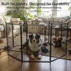 Portable Dog Fence Outdoor for Yard 36'' High, Dog Playpen with Rustproof and Sturdy Stakes for Medium/Large Dogs, 3ft Dog Play Pen for RV Camping(8 Panels)