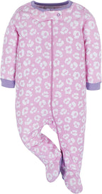 Onesies Brand Baby Girls' 4-pack Sleep 'N Play Footies Multi Pack
