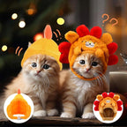 Weewooday 5 Pieces Cat Costume Bunny Hat Outfit with Ears Funny Cat Hat and Small Dogs Kitten Puppy Party Easter Costume Accessory Headwear(Lovely Style)