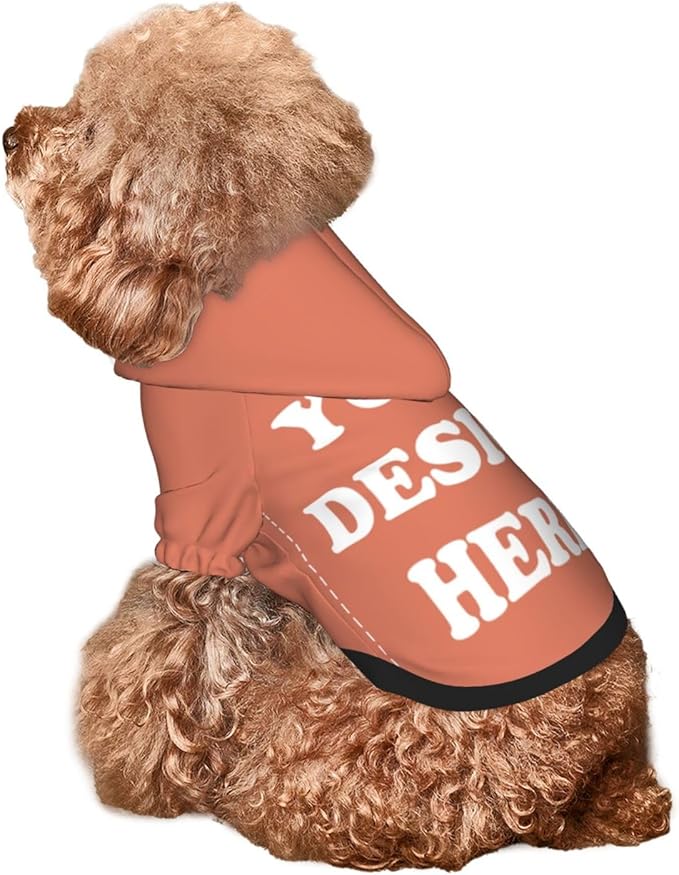 Dog Costume, Custom Dog Hoodie, Dog Name Costume Holiday Pet Pajamas Outfit, Personalized Pet Coat Costumes for Small Medium Large Dogs and Cats for Winter, Coral, XL