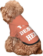 Dog Costume, Custom Dog Hoodie, Dog Name Costume Holiday Pet Pajamas Outfit, Personalized Pet Coat Costumes for Small Medium Large Dogs and Cats for Winter, Coral, S