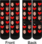 D-Story Custom Face Socks, Personalized Photo Picture on Socks, Unisex Athletic Crew Socks for Men Women