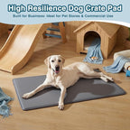Large Dog Crate Pad Bed, Waterproof Outdoor Pet Bed for Large Dogs, Cooling Pet Bed with High Resilience Foam,Wipe Clean & Easy Rinse, Anti Slip 41 inch Graphite Grey