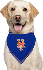 Pets First MLB New York Mets TIE Bandana, Large/X-Large. Dog Bandana Scarf Bib for Pet Cat Dog. The Ultimate Game-Day, Party Bandanna, Birthday Event