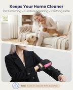 Pet Hair Remover Glove for Dog & Cat, Reusable Electrostatic Magic Brush, Five-Finger Hair Removal Mitt for Cleaning Clothing, Bed, Couch, Carpet, and Car Seat Pink