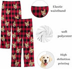Custom Couple Pajama Pants Sock with Funny Face, Personalized PJ Anniversary Birthday Women Men Pants