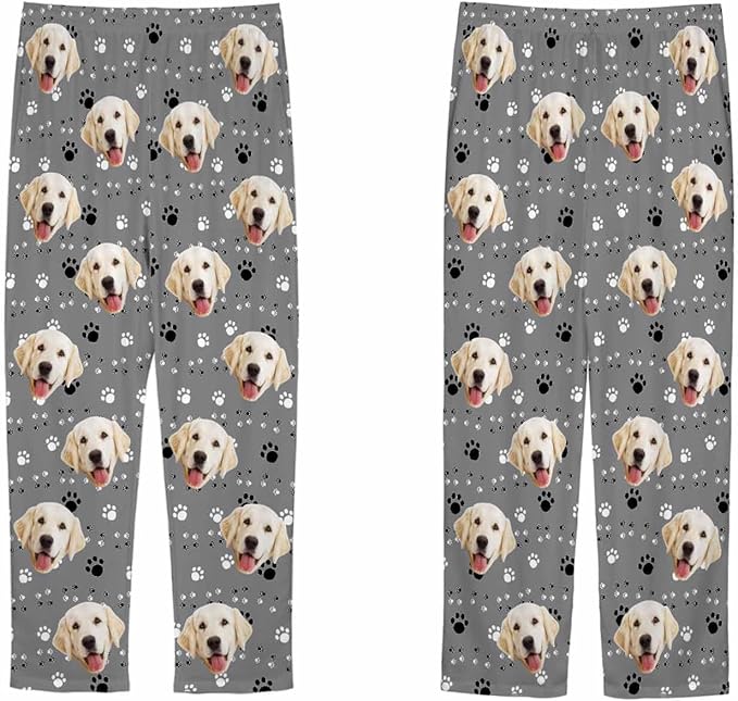 Customized Face Pajama Custom Pajama Pants with Photo for Women Mom