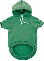 Green Dog Hoodie, Dog Clothes for Large Dogs, Fleece Pet Sweater