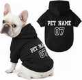 Noni Personalized Name and Number Dog Hoodie, Embroidered Puppy Sweater with Name Text, Custom Pet Clothes Warm Winter Outfit for Dogs, Pet Birthday Outfit, Gift for Dog Lovers
