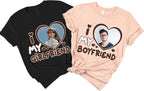 NAZENTI Custom Valentine Shirt Gifts for Boyfriend, Customized Bootleg Rap Tee