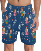 Custom Pajama Pants for Men, Personalized PJ Pants with Photos, Custom Mens Pajama Shorts, Gifts for Dad Husband