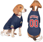 Custom Dog Baseball Jersey with Name Number Logo for Small Pet Dogs-Personalized Dog Shirts