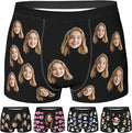 Personalized Underwear for Men with Face Custom Face Boxers Customized Boxer Briefs Funny Gifts for Him Husband Boyfriend