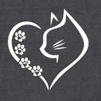Cat Shirts for Women Cat Mom Tshirts Pet Lover Shirt Cats Paw Print Tee Tops