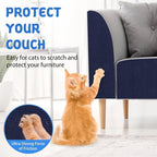 Climbing Cat Scratcher Mat Trimmable Cat Scratching Post Carpet 118’’x15.8’’ Self Adhesive Carpet Mat Pad Replacement for Cat Tree Shelves Post Couch Wall Furniture Steps DIY Protector (Dark Blue)