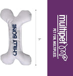 Multipet Chilly Bone Dog Toy - Vanilla-Scented Canvas Freezable Teething Toys - Frozen Toy for Chewing & Playing - Freezable Dog Toys (1 Count, 7”)
