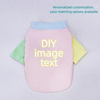 Custom Dog Shirt,Personalized Pet Apparel with Name Text Photo Image,Lightweight Breathable Puppy Kitten Cotton Vest for Small Medium Large Dogs Cats,Puppy Gift (Dopamine Pink, XX-Large)
