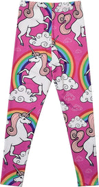 Girl Unicorn Leggings Kid Rainbow Print Legging Tights Trousers Slim Long Pants