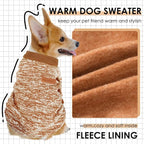 3 Pack Dog Sweaters for Small Dogs Girl Boy Winter Fleece Clothes Warm Soft Dog Sweatshirt Outfit for Dogs Cats Pet Apparel