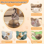 Interactive Cardboard Cat Toys,Cat Scratching Board with A Ball,Shape Shifting Accordion Cat Scratcher Toys with Different Shapes,Magic Kitten Scratcher Pads for Indoor