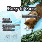 Mannice Dog Cooling Mat, Pet Cooling Mat for Dogs Cooling Blanket for Dogs Dog Cooling Pad for Kennels, Crates, Cars, Indoor & Outdoor Ice Silk Cooling Mat for Extra Large Dogs (Blue, XL(40 * 28"))