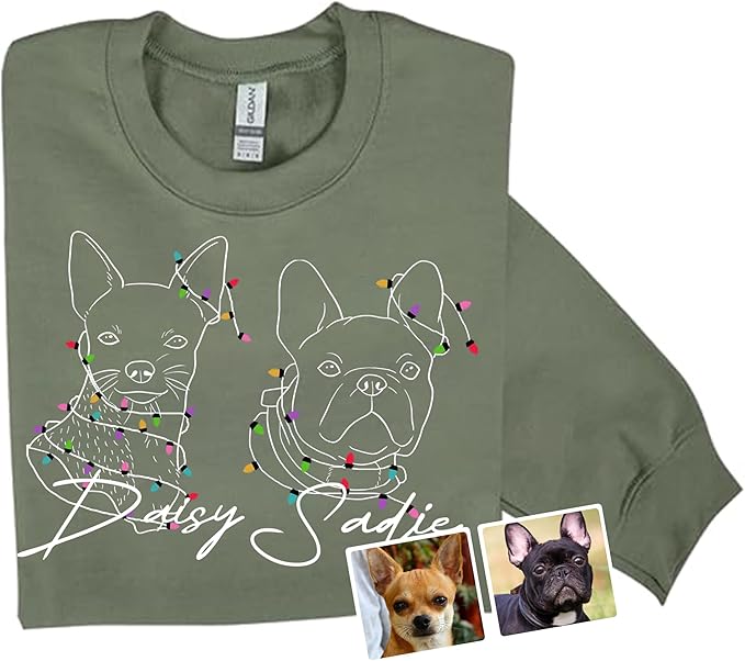 Custom Sweatshirts Design Your Own Personalized Sweatshirt For Women Gift For Dog Owner Dog Lovers for Christmas
