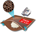 Cat Litter Mat, 30"X24" Large Double Layer Litter Trapping Mat, Waterproof/Urineproof, Easy to Clean Kitty Litter Mats for Floor, Scatter Control (Brown-1Pack)