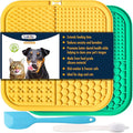 LUKITO Premium Silicone Licking Mat for Dogs & Cats, 77 Suction Cups, Slow Feeder, Boredom Reducer, Anxiety Relief, Dishwasher Safe, Food Grade