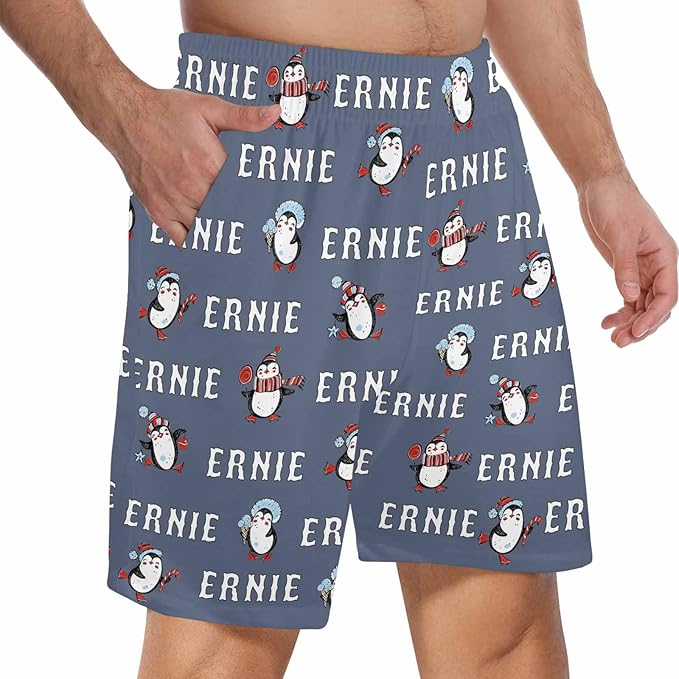Custom Pajama Pants for Men, Personalized PJ Pants with Photos, Custom Mens Pajama Shorts, Gifts for Dad Husband