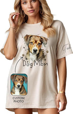Custom Dog Mom Shirt Gifts for Women, Mother's Day Hoodie, Custom Shirt with Dog Picture for Women