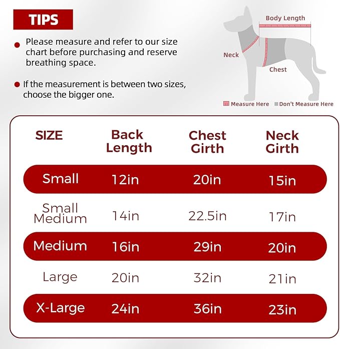 Mihachi Dog Snow Jacket Dog Coat Soft Fleece Pullover Pajamas, Pet Windproof Warm Cold Weather Jacket with Zipper, Reflective Jumpsuit Apparel Outfit Clothes for Medium Dog, Red SM