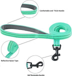 Hipubby Dog Harness and Leash Set, No Pull Soft Mesh Puppy Harness for Small Medium Dogs, Cats - Step in Reflective Breathable Lightweight Vest Harness for Walking, Training - Green, L