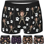 Personalized Underwear for Men with Face Custom Face Boxers Customized Boxer Briefs Funny Gifts for Him Husband Boyfriend