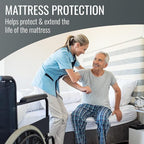 DMI Waterproof Mattress Protector, Mattress Pad, Waterproof Mattress Cover, Bed Pad and Bed Cover, Encased Zippered Fit, Queen (Pack of 1), White