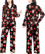 Artsadd Custom Pajamas for Women Men Family, Personalized Face Pjs Pajama Pants, Funny Pet Photo Loungewear Sleepwear Jammies