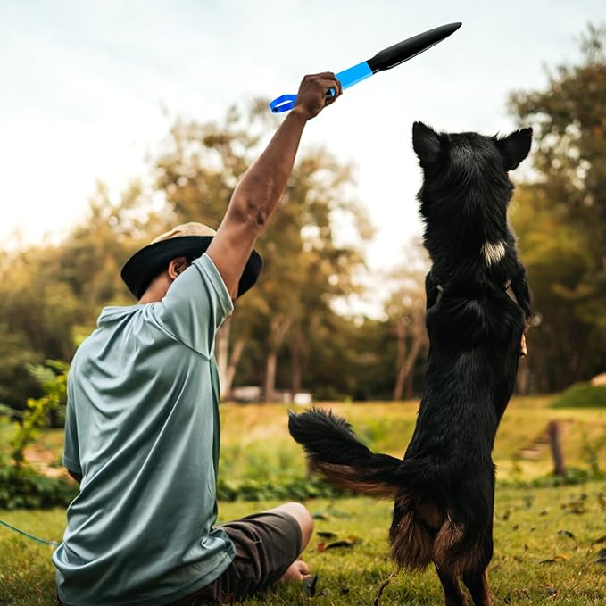 3PCS Dog Break Stick for Small Medium Dogs 13.6Inch Training Tool Chew Toy, Stress Relief Interactive Stick, Indoor Outdoor Pet Supplies (Black+Blue)