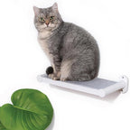 SVD.PET Cat Wall Shelves, 17" x 8" Cat Wall Furniture with Felt Pad, Simple and Modern Design Wal Mounted Platforms for Pet Sleeping and Playing, Easy to Install and to Clean(White)