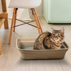 Disposable Litter Boxes (Brown, Large 4-Pack)
