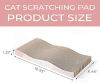 Cat Scratching Board cat Scratcher Cat Scratch Pad Cardboard cat scratchers for Indoor Cats Reversible Large Wide Corrugated with Catnip(2pcs)