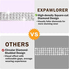 EXPAWLORER Soft Velvet Safe Cat Collars for Girl Cats -2 Pack Rhinestones Bling Diamante Adjustable Collars Breakaway- Chirstmas Cat Clollar Gifts with Bells for Boy Cats Kitty and Small Dogs