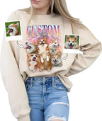 Custom Dad Shirt Personalized Picture T-Shirt for Men for New Dad Daddy Gift for Grandpa