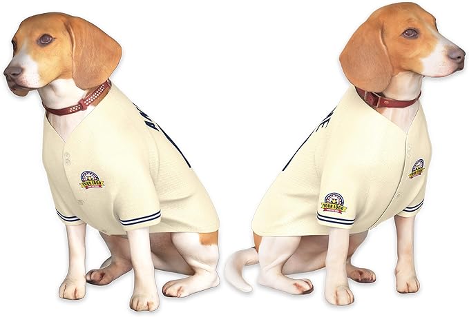 Custom Dog Baseball Jersey with Name Number Logo for Small Pet Dogs-Personalized Dog Shirts