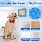 Lick Mat for Dogs, Dog Lick Mat with Suction Cups Dog Food Mats and Slow Feeder Cat Bowl for Dogs Anxiety Relief Cats Enrichment Toys for Pet Bathing Station and Cat Grooming 3Pack (Blue&Orange&Gray)