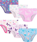 Girls and Toddlers 100% Cotton Underwear Tagless Soft Panties Size 2-3T,4-5T,6,8,10,12 (6-Pack)