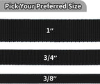 HIKISS Long Dog Leash Obedience Recall Training Agility Lead with Thickening Material for Large Dog - 15ft 20ft 30ft 50ft 100ft Training Leash (Black 20ft)