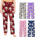 Custom Pajama Pants Women Personalized Face Pajamas Bottom Couple Pajama Pants Valentines Day Christmas Gifts