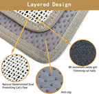 2PCS Cat Nail File Scratcher with 80-Grit Aluminum Oxide - Wrap-Around Design for Nail Trimming & Scratching Post Repair | Cat Scratchers That File Nails (Post Style)